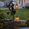 Luz de estaca solar transfronteriza Gato Negro y Luna de Calabaza