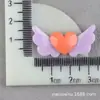 Accesorios para el Cabello de Alas Tocado Accesorios de Pasador para Niños Accesorios de Resina Pegamento de Crema DIY Paquete de Materiales para Funda de Teléfono Móvil con Forma de Corazón