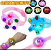Pinza para el cabello con bola de onda LED intermitente, pinza para el cabello de dibujos animados, puesto de mercado nocturno, superventas, estilo de moda, empuje, pequeño regalo, juguete luminoso