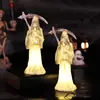 Enfeite de Foice do Ceifador do Mal de Halloween Novo Transfronteiriço, Luz Noturna Brilhante, Decoração de Mesa Luz Noturna