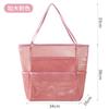 Bolsa de Playa Plegable Transfronteriza Multifuncional de Malla Bolso de Mano Bolso de Hombro Bolsa de Compras Verano Exterior Viaje Bolsa de Almacenamiento