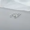 Pendientes Mini de Cuatro Garras de Plata Pura S999, No Necesitan Quitarse los Agujeros de las Orejas al Dormir, Exquisitos Pendientes para el Cartílago de la Oreja