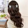 Presilha de Cabelo Doce com Bolinhas de Estrela para Mulheres 2026 Novo Modelo Presilha Lateral para Mechas da Testa Simples Fofa Grampo Acessório de Cabelo