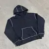 Aliexpress Comércio Exterior Americano Inverno Rua Gótico Simples Moletom Solto Casual Bordado com Letras Moletom com Zíper