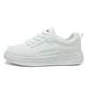 Zapatillas blancas QW-016, nueva colección primavera/verano 2026, deportivas casual de estilo coreano, a la moda y versátiles, con suela gruesa, para mujer