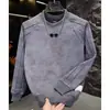 Moda Primavera y Otoño Diseño Patchwork Tie-dye Sudadera con Cuello Redondo Marca Trendy para Hombre Letras Estampadas Top Versátil Casual