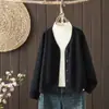 Tiro real 2026 chaqueta sudadera simple casual suave para mujer, holgada y versátil, cuello en V, adecuada para figuras petite, otoño