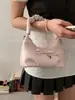 Bolsa de Mão Texturizada de Nicho Estilo Francês para Mulheres, Bolsa Tote Pequena, Novo Modelo 2026, Bolsa Meia-Lua Plissada, Bolsa Transversal com Corrente no Ombro