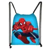 Nueva Bolsa de Almacenamiento Cruzada de Poliéster con Cordón de Marvel Spider-Man Mochila con Cordón de Gran Capacidad Fabricante Venta al por Mayor