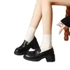 Mocasines retro de plataforma estilo británico, nueva colección otoño 2026, suela blanda, fáciles de usar, zapatos planos de suela gruesa, zapatos casuales para mujer