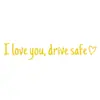 Comércio Exterior Ilu Drive Safe Impermeável PVC Adesivo de Carro Universal Decoração de Espelho Retrovisor de Carro para Carroceria