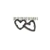 Aleación de Zinc Moda Hebilla de Conexión para el Pecho en Forma de Corazón Ropa Íntima Bikini Traje de Baño Ropa Accesorios para Equipaje Hebilla