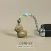Sândalo Verde Pequeno Cavalo da Sorte Pingente Cavalo do Zodíaco Ben Ming Nian Corrente de Celular Pingente de Bolsa Fofo Cavalo Carruagem Pingente Chaveiro Corrente