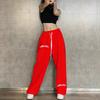 Pantalones de Chándal Sexy de Cintura Alta Holgados Estilo Jazz Hip Hop para Mujer, Transfronterizos Europeos y Americanos Amazon Aliexpress