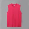 Camiseta sin mangas de algodón puro con logo personalizado impreso Chaleco deportivo para actividades de fitness Ropa de trabajo para hombre Estilo fino de verano