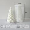 Jiahuimei Nuevo Molde de Silicona para Vela de Aromaterapia de Árbol de Navidad Molde para Adornos de Vela DIY de Navidad Punto