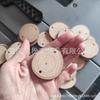Astillas de madera de pino natural al por mayor, astillas de madera, adornos decorativos, adornos navideños, manualidades, astillas de madera redondas de madera maciza
