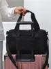 Bolsa de viagem de grande capacidade para viagens curtas, bagagem de mão leve feminina, bolsa transversal expansível à prova d'água masculina para esportes e fitness