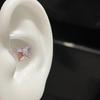 Pendientes Super Flash Aurora con forma de mariposa de colores, con base plana de acero de titanio, para todas las ocasiones, nuevos, japoneses y coreanos.