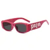 Óculos de Sol Tendência Estilo Americano com Letras, Proteção Solar, Proteção UV, Óculos Tendência Street Style de Influenciador, Versátil