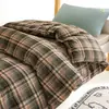 Juego de Ropa de Cama para Dormitorio Universitario de Tres Piezas Sábana Bajera Ajustable 100% Algodón Sábana Individual Funda de Edredón Un Juego Completo de Ropa de Cama de Seis Piezas