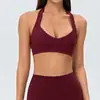 Sujetador Deportivo de Tirantes Cruzados para Mujer, Acolchado Extraíble, Sujetador de Yoga, para Correr, de Soporte, para Usar como Prenda Exterior, Sujetador de Fitness