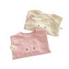 Linda Camiseta para Niñas de 0 a 5 Años, Izquierda y Derecha Pequeñas, Diseño de Orejas con Bloques de Color Color Bebé de Primavera, Camiseta Base Súper Adorable, Ropa de Primavera Moderna para Bebés