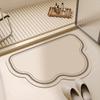 Alfombra de Baño de Diatomita Absorbente Antideslizante Alfombra de Lujo Ligero Avanzada para el Hogar Alfombra para Puerta de Inodoro Resistente a la Suciedad y Cortable