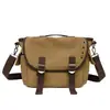 Bolso cruzado de lona para hombre, Bolso de mensajero vintage, Bolso de hombro de gran capacidad, Bolso para cámara para ir al trabajo, Duradero y práctico