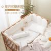 Jessie Bei Valla para Cuna Bolsa Suave Protección de Borde de Cama para Niños Empalmable Anticolisión Cama Barandilla de Seguridad para Bebé Algodón Puede Establecer