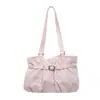 Bolsa de ombro/axila grande, chique, plissada, de bolinhas, estilo coreano, moderna, 2026, casual, nova, para mulheres