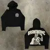 Sudadera con capucha para hombre Y2K Harajuku Hip Hop Estampado Gráfico de Dibujos Animados Pullover Moda Casual Holgada Sudaderas Hombre