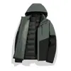 Chaqueta de plumón impermeable para hombre y mujer, tres en uno, repelente al agua, desmontable, para invierno, exterior, montañismo, esquí, ropa, estampado