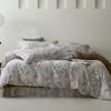 Conjunto de Quatro Peças de Algodão Escovado Estilo Pastoral de Outono e Inverno Estampado Moda Amigável à Pele Quente Capa de Edredom Lençóis e Cama de Algodão Puro