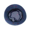 Ins Estilo Japonés Estilo Coreano Sombrero de Cuenca de Moda Casual Para Todo Combinar Protector Solar Sombrero para el Sol Bordado de Amor Vaquero Sombrero de Pescador para Niños