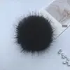 Bola de Pelo Falso de Raposa DIY Bola de Pelúcia Acessório de Topo de Chapéu Bola Decorativa de Pelúcia DIY Ornamento Pingente Acessório Bola Pequena de Pelo