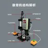 Máquina de Botões Pneumática de Flash Duplo 75mm Emblema Redondo Pressão de Ar Punção Automática Barra Equipamento de Fabricação de Guangdong