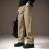 Pantalones Casuales de Alta Gama Estilo Retro Americano para Hombre, Nuevos de Otoño Elásticos para Deportes al Aire Libre Sueltos para Hombre