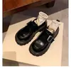 Zapatos de Cuero Genuino para Mujer Estilo Preppy de Mamá Uva Hebilla Cuadrada Slip-On Perezoso Plataforma Tacón Grueso Suela Gruesa Mocasines