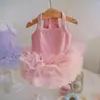 Ropa de Primavera y Verano para Mascotas, Faldas de Gasa, Vestidos con Tirantes para Perros y Gatos, Vestidos Hinchados Frescos de Verano para Princesas Teddy y Pomerania