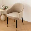 Funda elástica curvada para silla transfronteriza, estilo nuevo con respaldo integrado y reposabrazos altos, a prueba de polvo, adecuada para todas las estaciones, funda de silla de comedor de cobertura total