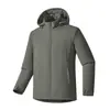 Chaqueta de Algodón Lavable a Máquina para Parejas con Capucha, Chaqueta Acolchada de Otoño Invierno para Exteriores, Resistente al Viento, Resistente al Desgaste, Elástica, Calidez, Ropa de Algodón para Hombres y Mujeres
