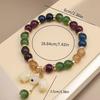 Pulseras de Turmalina de Colores y Geniales, Pulseras con Colgante de Flor de Muguete de Lujo Ligero de Nicho, Regalos Exquisitos para Novias y Mejores Amigas
