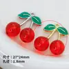 Pendente de Fruta Cereja Grande Tridimensional Pingente Artesanal com Contas DIY Acessórios de Joia para Roupas Pulseira Colar Material