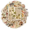 Compra direta internacional de 50 adesivos decorativos vintage de animais e plantas para journaling