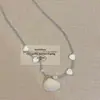 Colar de Conchas com Contas "Menina da Concha Jangada Sinal de Menta" Estilo Ilha de Verão Acessório para Férias na Praia para Mulheres