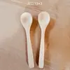 Cuchara pequeña de madera al por mayor Madera de loto cuchara sin pintar logo con letras mini miel mermelada cuchara de madera vajilla actividad regalo