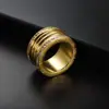Anel Novo de Titânio Cruzado Masculino Anel de Casal Personalizado Joia de Mão com Números Romanos Masculina e Feminina da Amazon Venda Direta do Fabricante