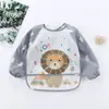 Bata para Bebé, Bata Infantil de Manga Larga para Usar al Revés, Ropa Unisex para Alimentar Bebés, Babero para Bebé, Bata de Pintura