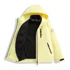 Casa de pájaros Chaqueta exterior de estilo similar para mujer Otoño Invierno Tres en uno A prueba de viento Impermeable Cálida Conjunto de dos piezas Ropa de Montañismo Ropa de abrigo para hombre